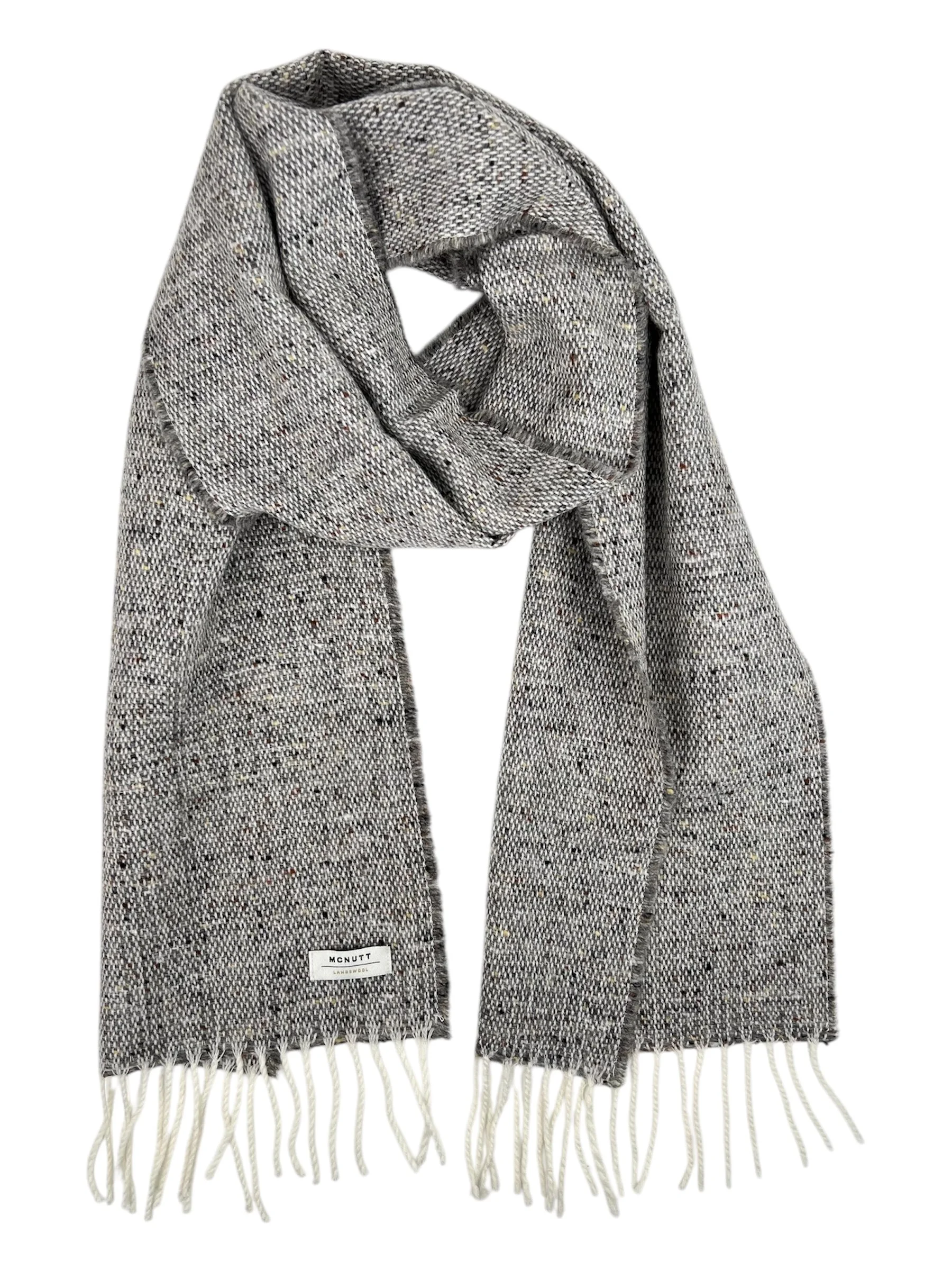 Donegal Light Grey Tweed Scarf — McNutt of Donegal